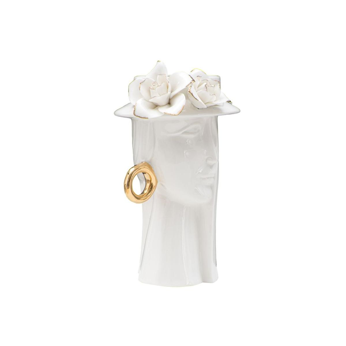 Vaso woman elegant porcellana 15 x 13,3 x 23,5 cm