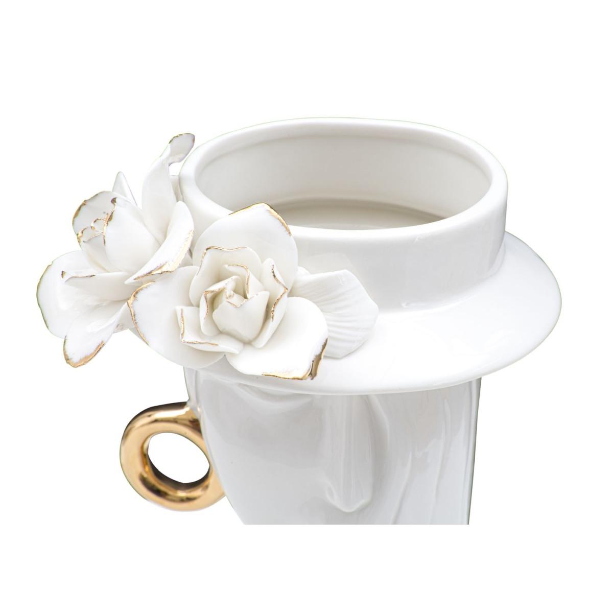 Vaso woman elegant porcellana 15 x 13,3 x 23,5 cm