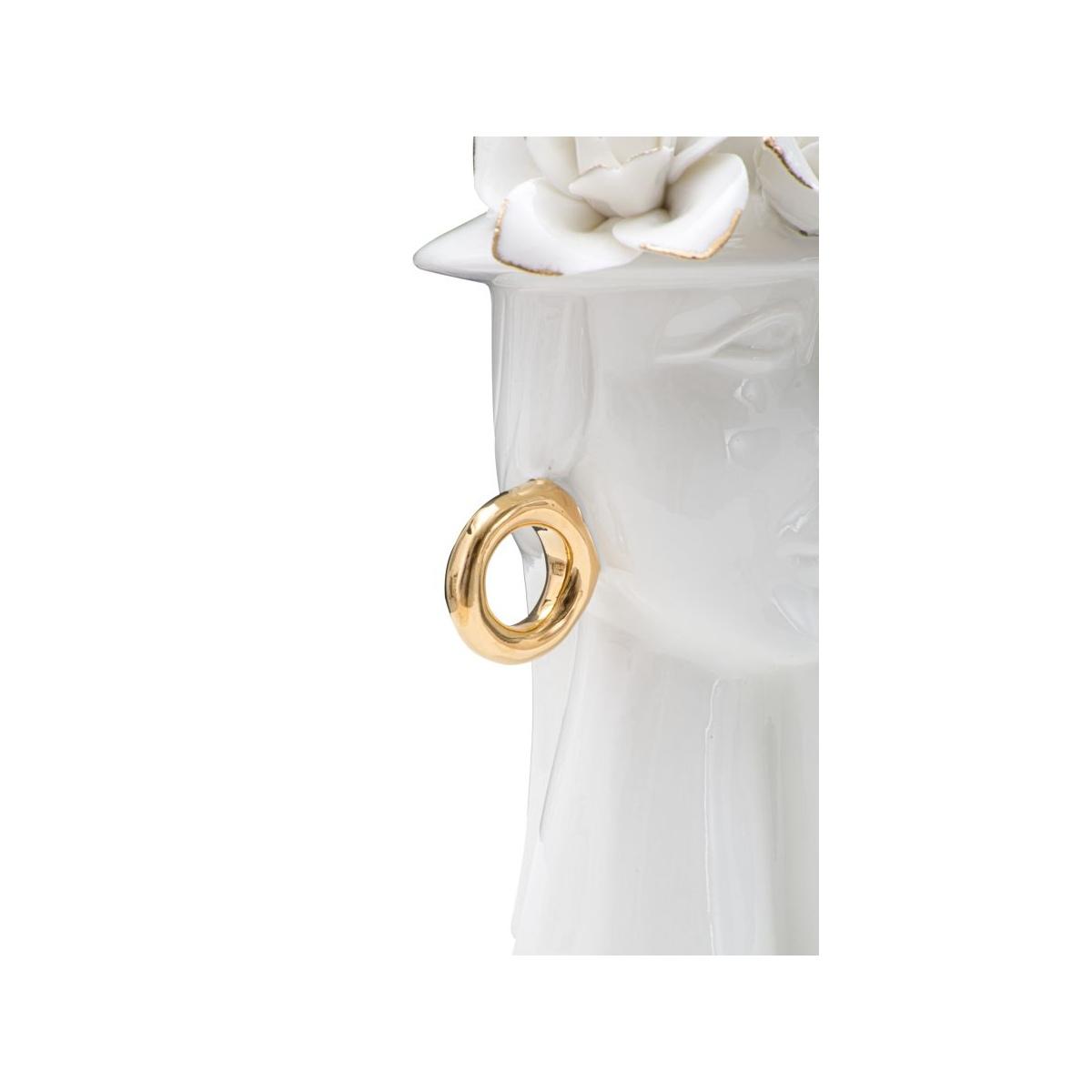 Vaso woman elegant porcellana 15 x 13,3 x 23,5 cm