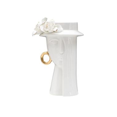 Vaso woman elegant porcellana 15 x 13,3 x 23,5 cm