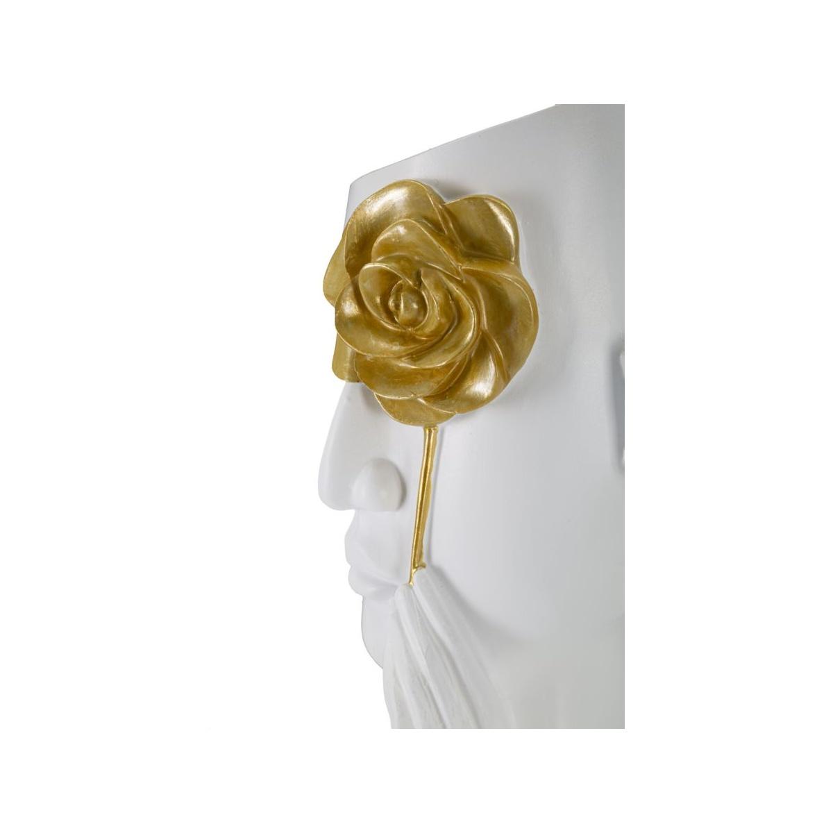 Vaso face fiore 14 x 13 x 27 cm