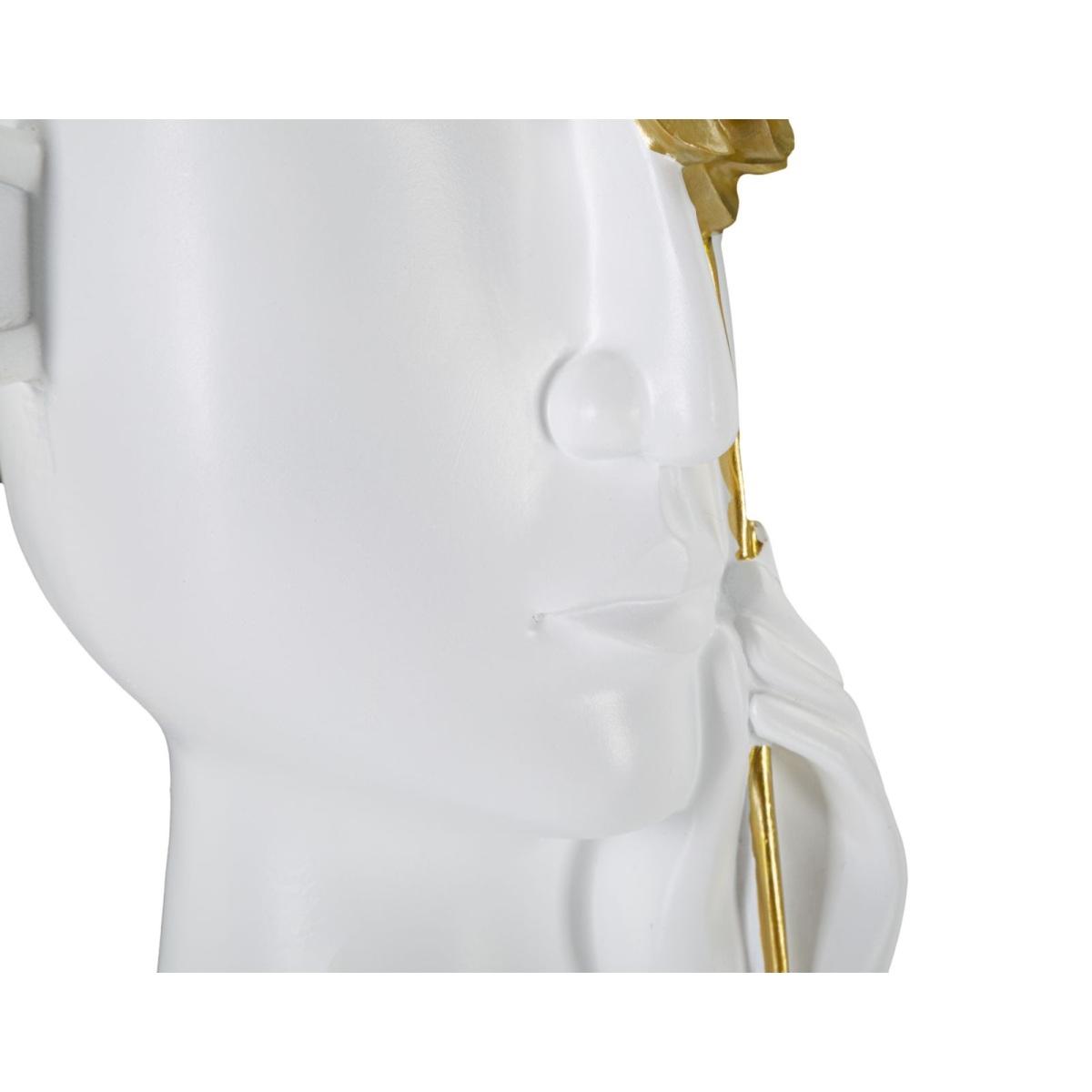 Vaso face fiore 14 x 13 x 27 cm