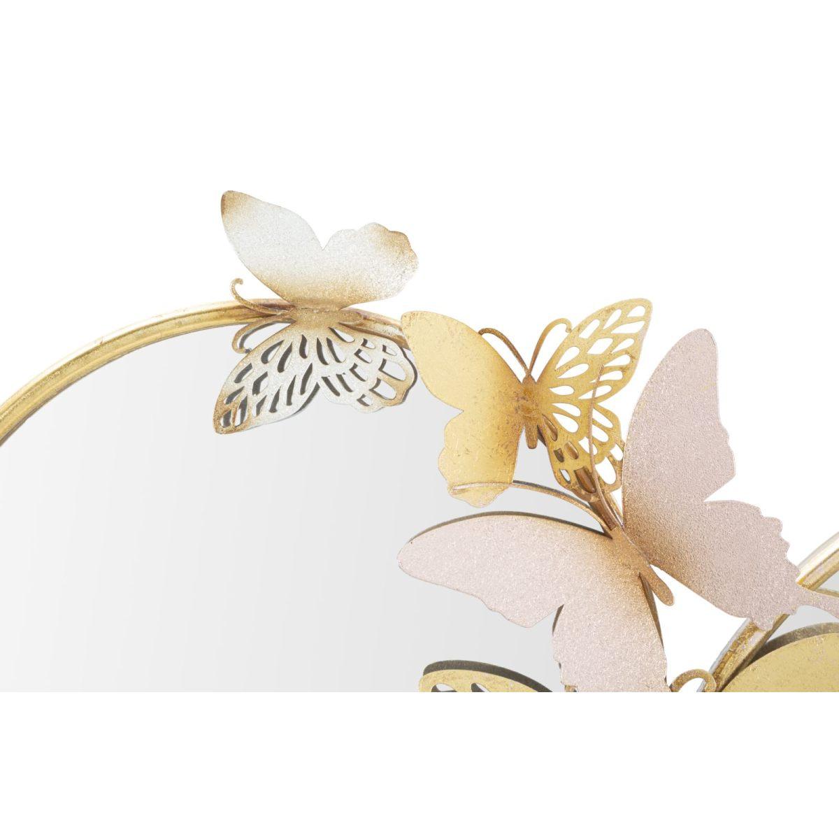Specchio da muro double farfalle pink 81 x 3 x 52,5 cm