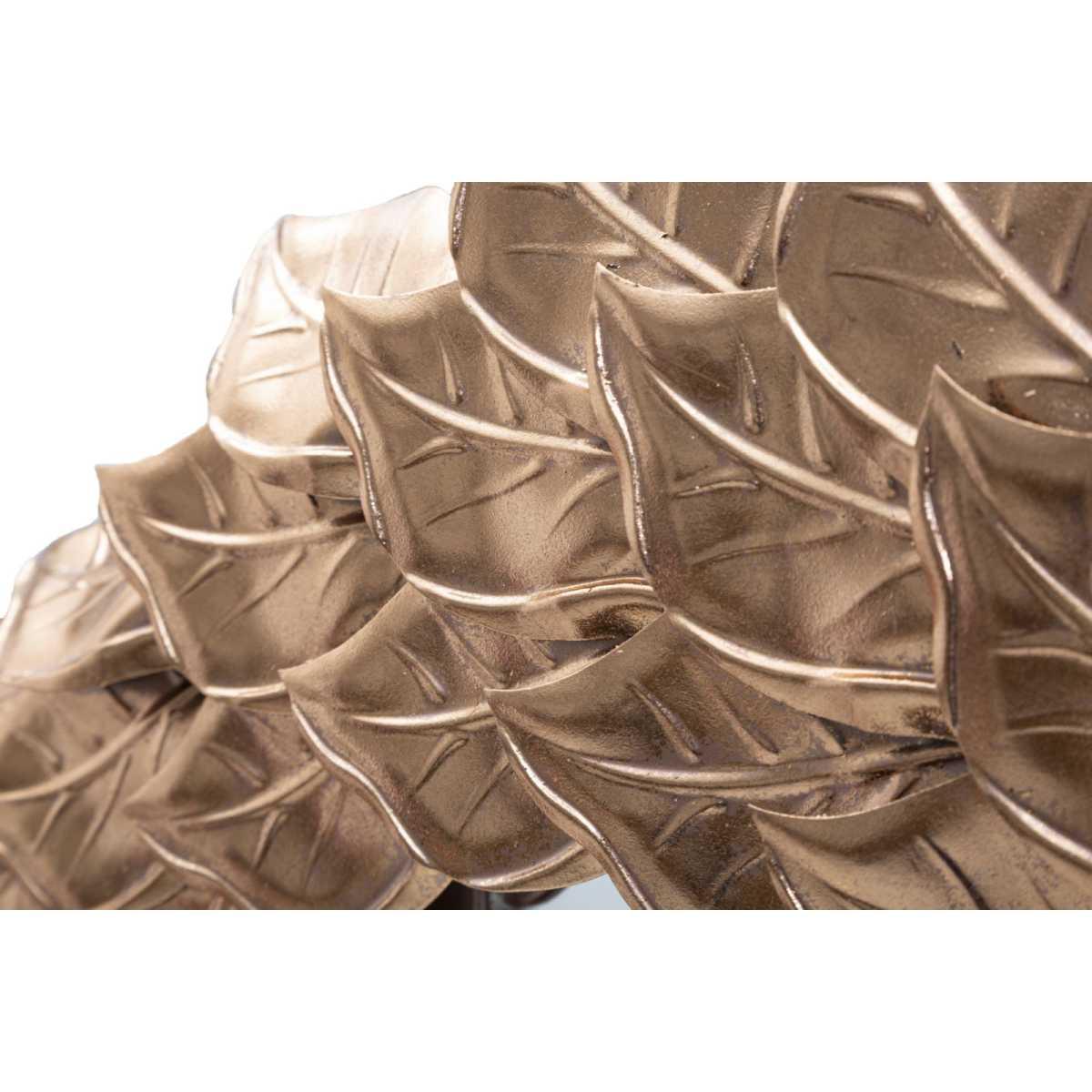 Specchio da muro glam petal rame