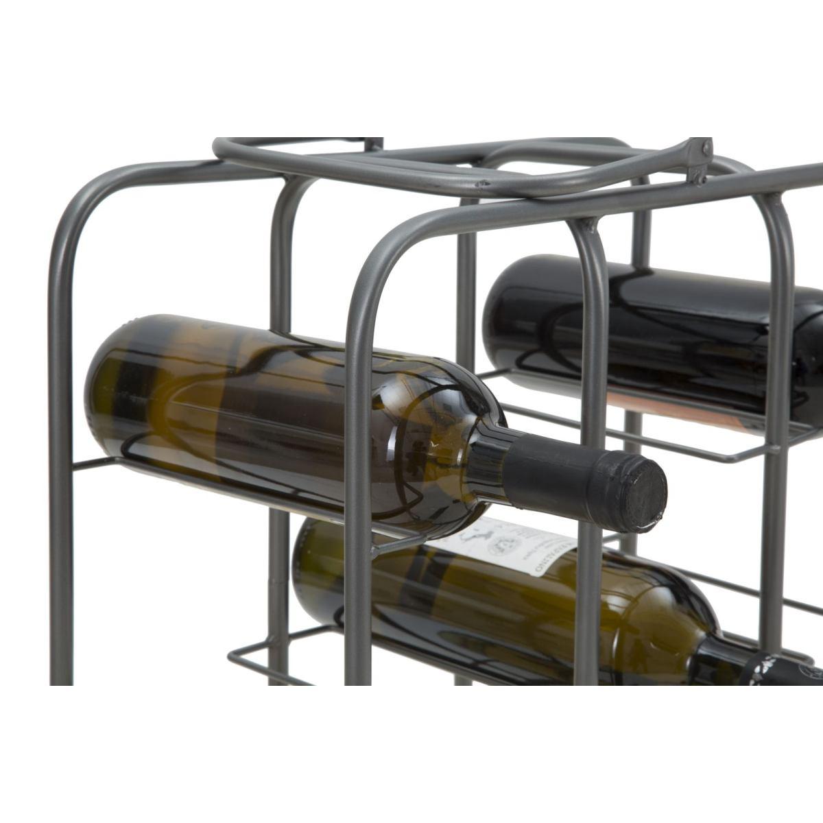 Porta Bottiglie Rack Quadrato 9 Posti cm.40x23x47,5
