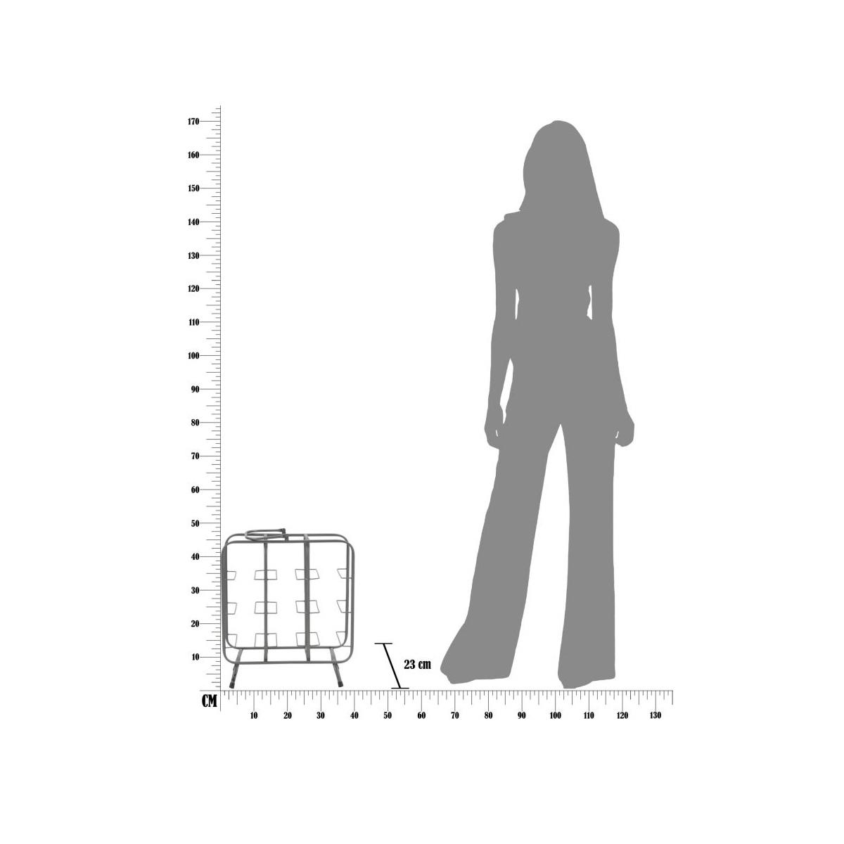 Porta Bottiglie Rack Quadrato 9 Posti cm.40x23x47,5