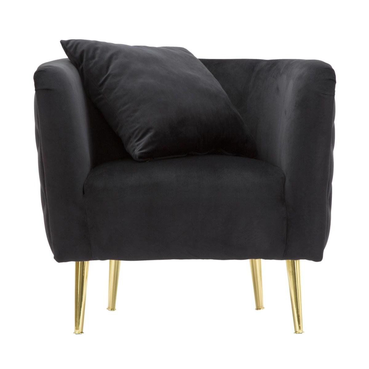 Poltrona bucarest nero 76 x 74 x 71 cm