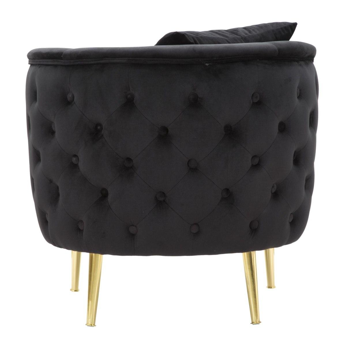Poltrona bucarest nero 76 x 74 x 71 cm