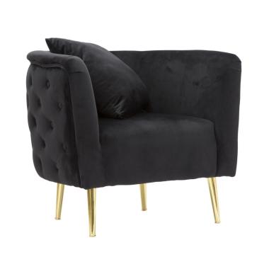 Poltrona bucarest nero 76 x 74 x 71 cm
