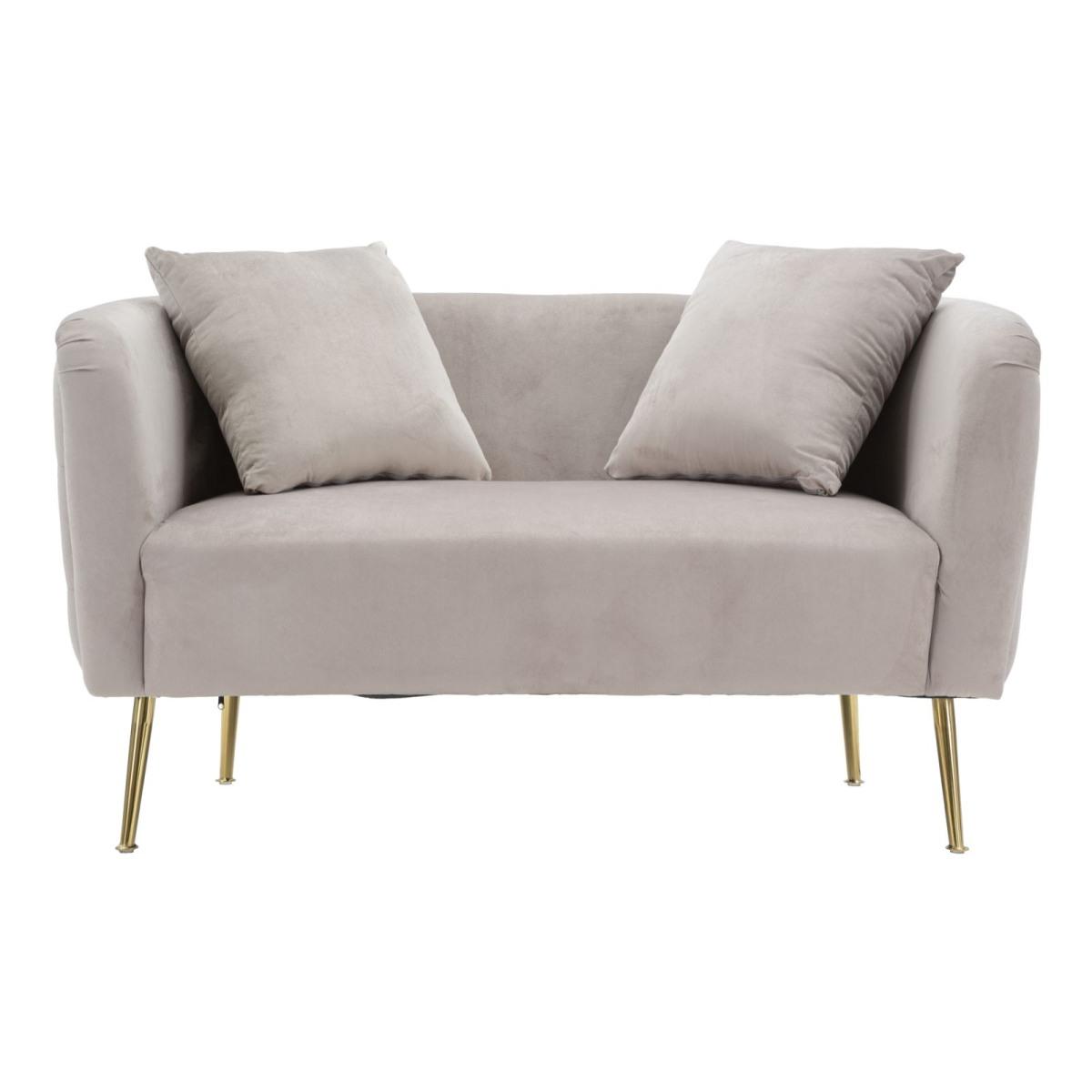 Divanetto bucarest grigio 127 x 74 x 73 cm