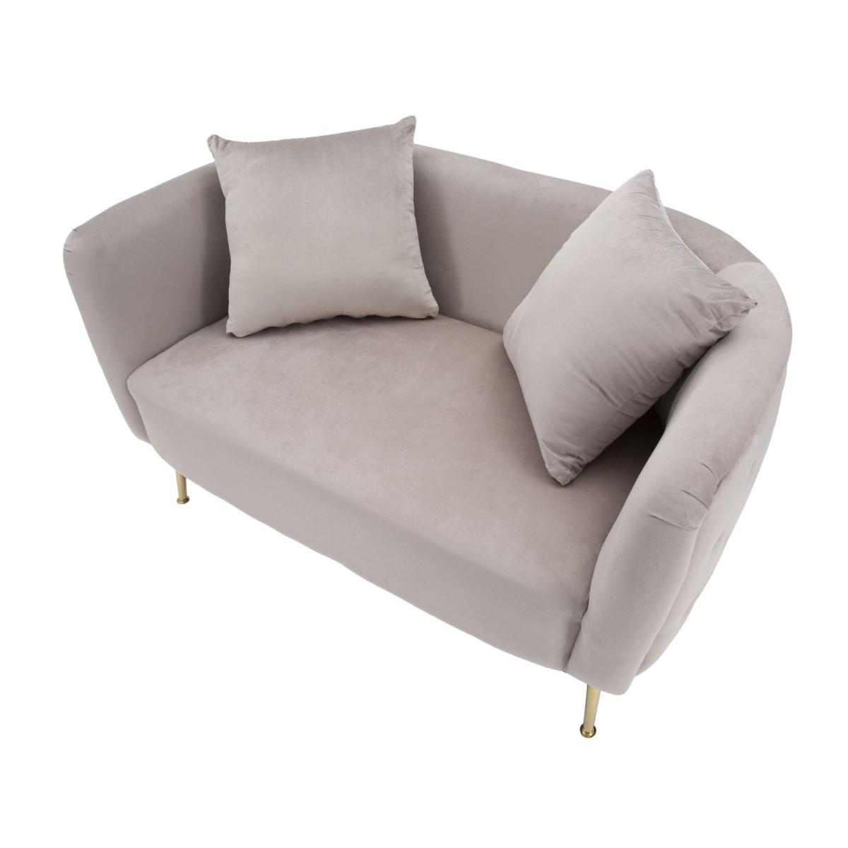 Divanetto bucarest grigio 127 x 74 x 73 cm