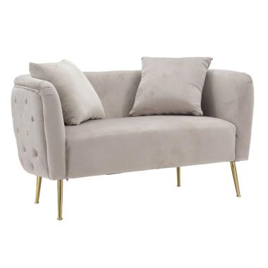 Divanetto bucarest grigio 127 x 74 x 73 cm