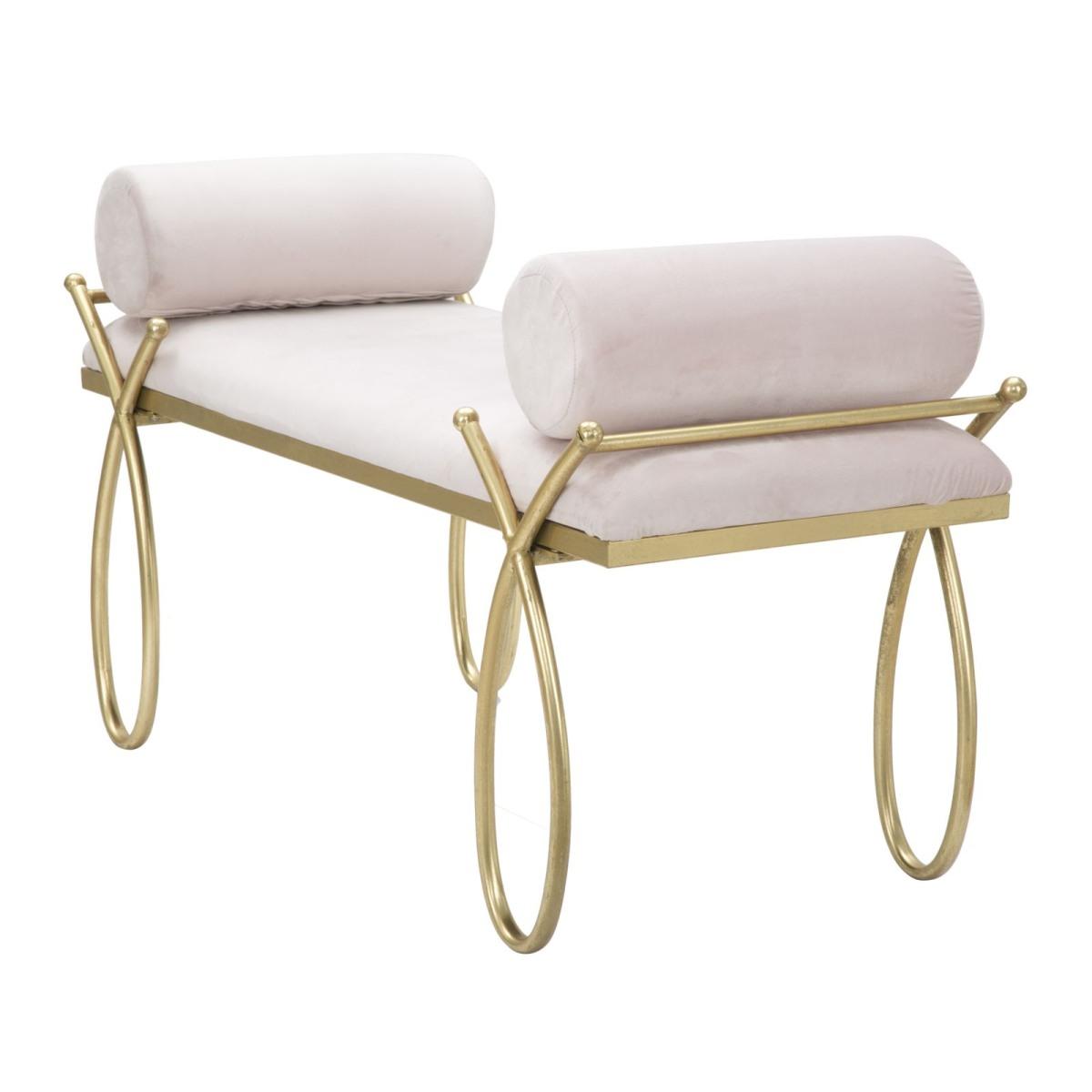 Panca ribbon rosa 112,5 x 49 x 53 cm