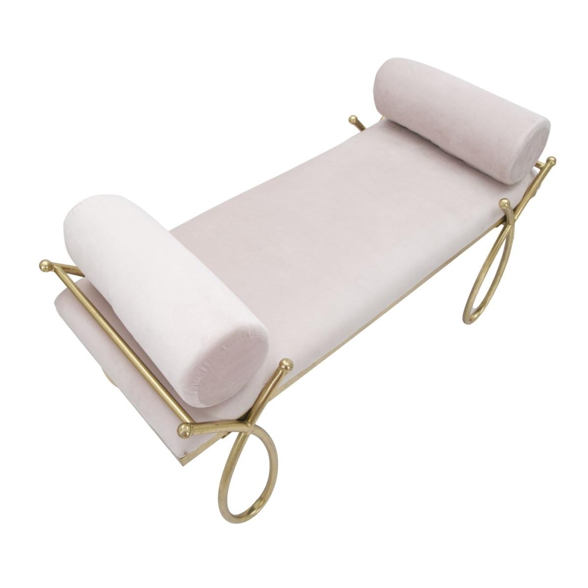 Panca ribbon rosa 112,5 x 49 x 53 cm