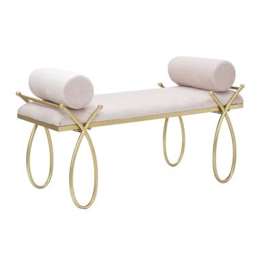 Panca ribbon rosa 112,5 x 49 x 53 cm