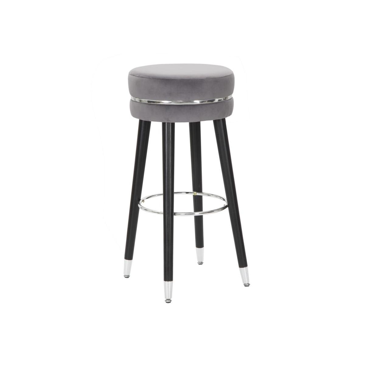 Sgabello bar paris grigio silver