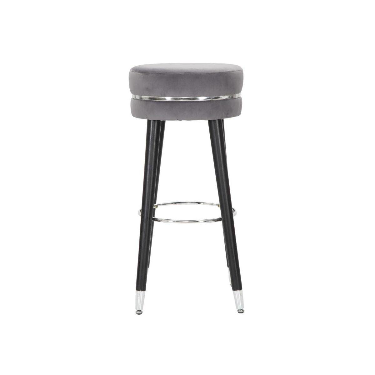 Sgabello bar paris grigio silver