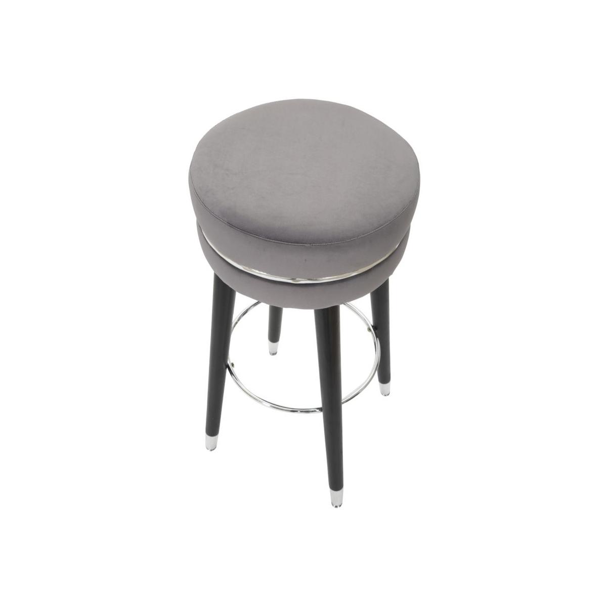 Sgabello bar paris grigio silver