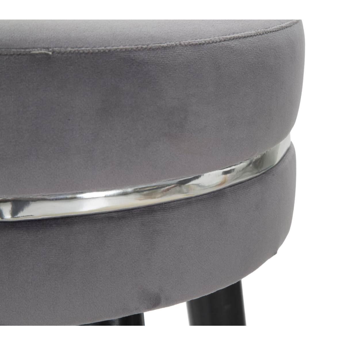 Sgabello bar paris grigio silver