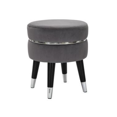 Sgabello paris grigio silver