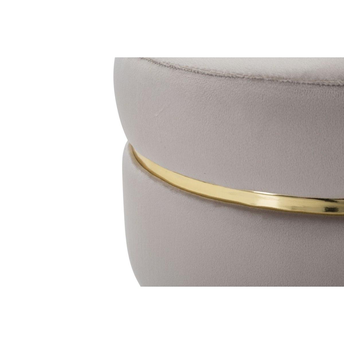 Sgabello paris grigio gold modello 35 x 40,5 cm
