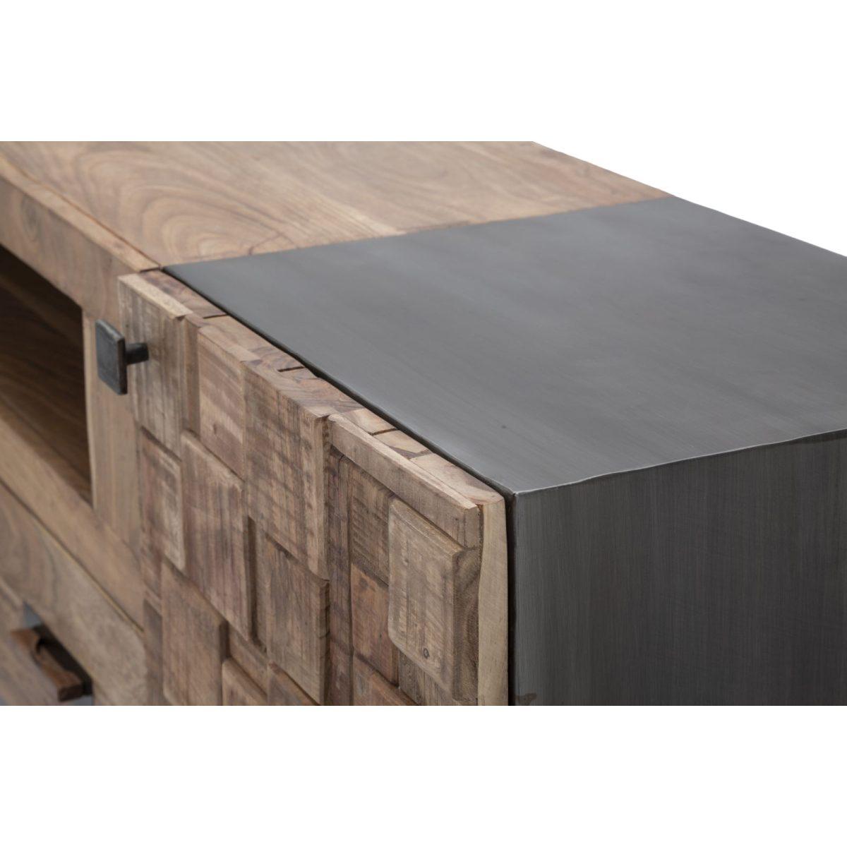 Porta tv mumbai legno di acacia nilotica 145 x 40 x 62 cm