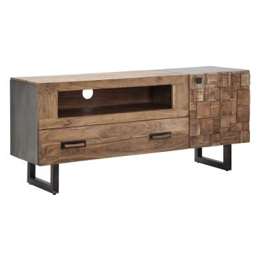 Porta tv mumbai legno di acacia nilotica 145 x 40 x 62 cm