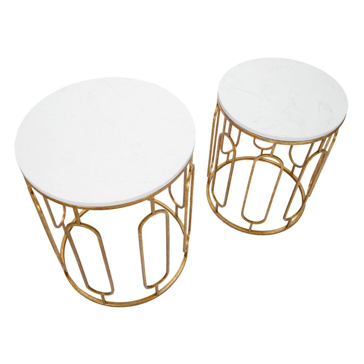 Tavolinetti tory marble coppia