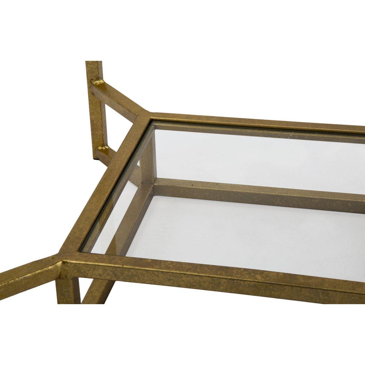 Tavolinetto double marble 47 x 47 x 60 cm