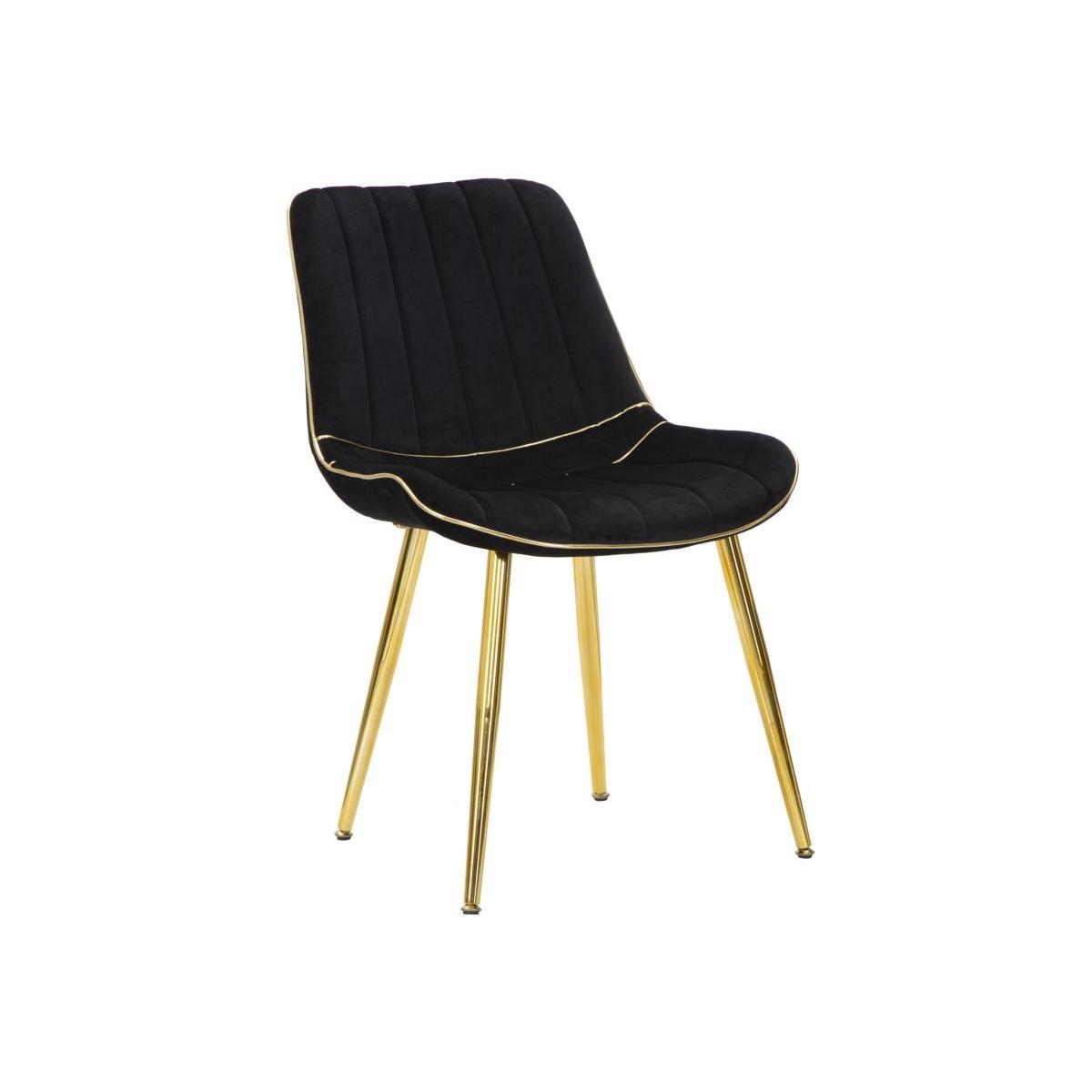 Sedia paris nera gold Set 2 pz