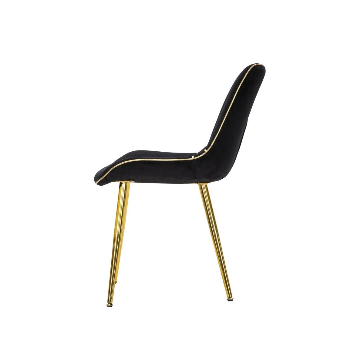 Sedia paris nera gold Set 2 pz