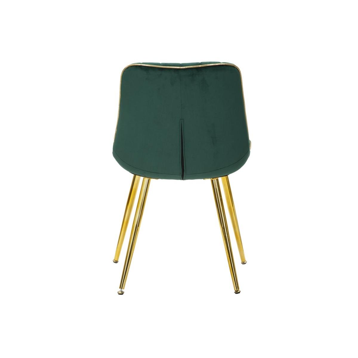 Sedia paris verde gold Set 2 pz