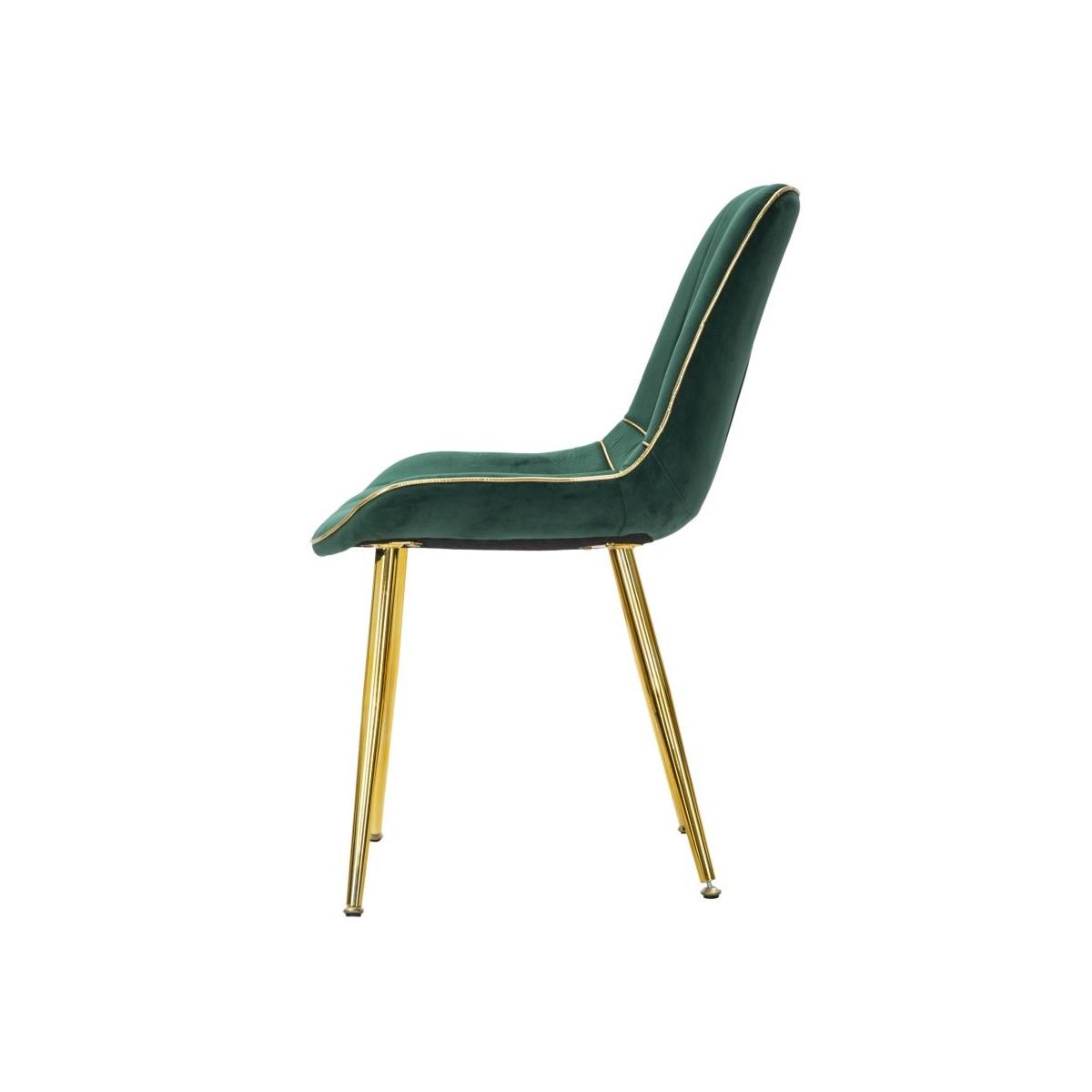 Sedia paris verde gold Set 2 pz