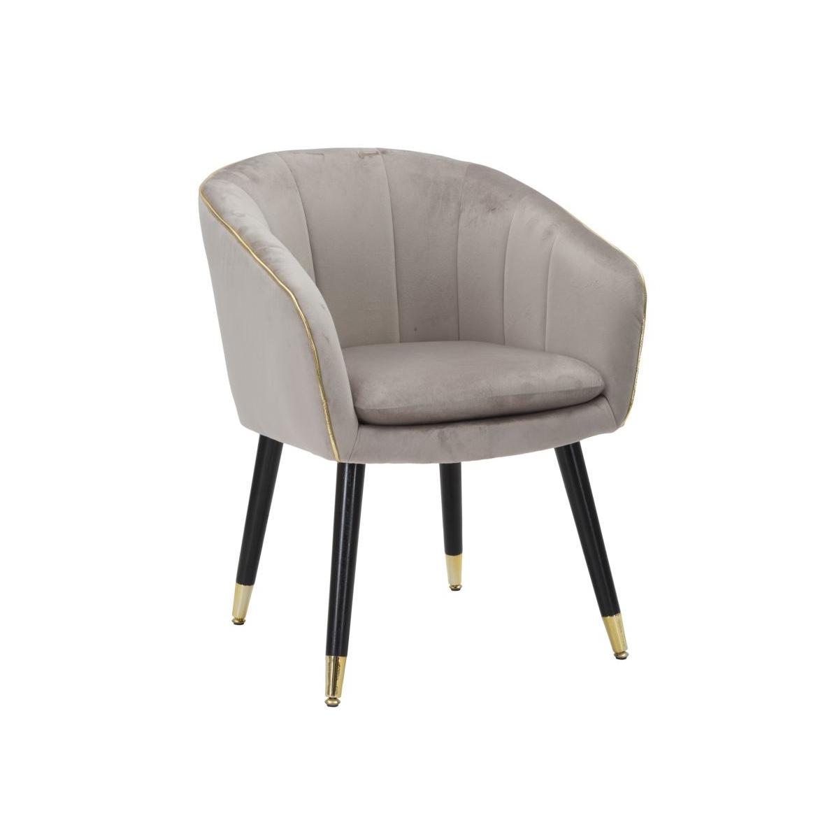 Poltrona paris grigia gold 62 x 58 x 78 cm