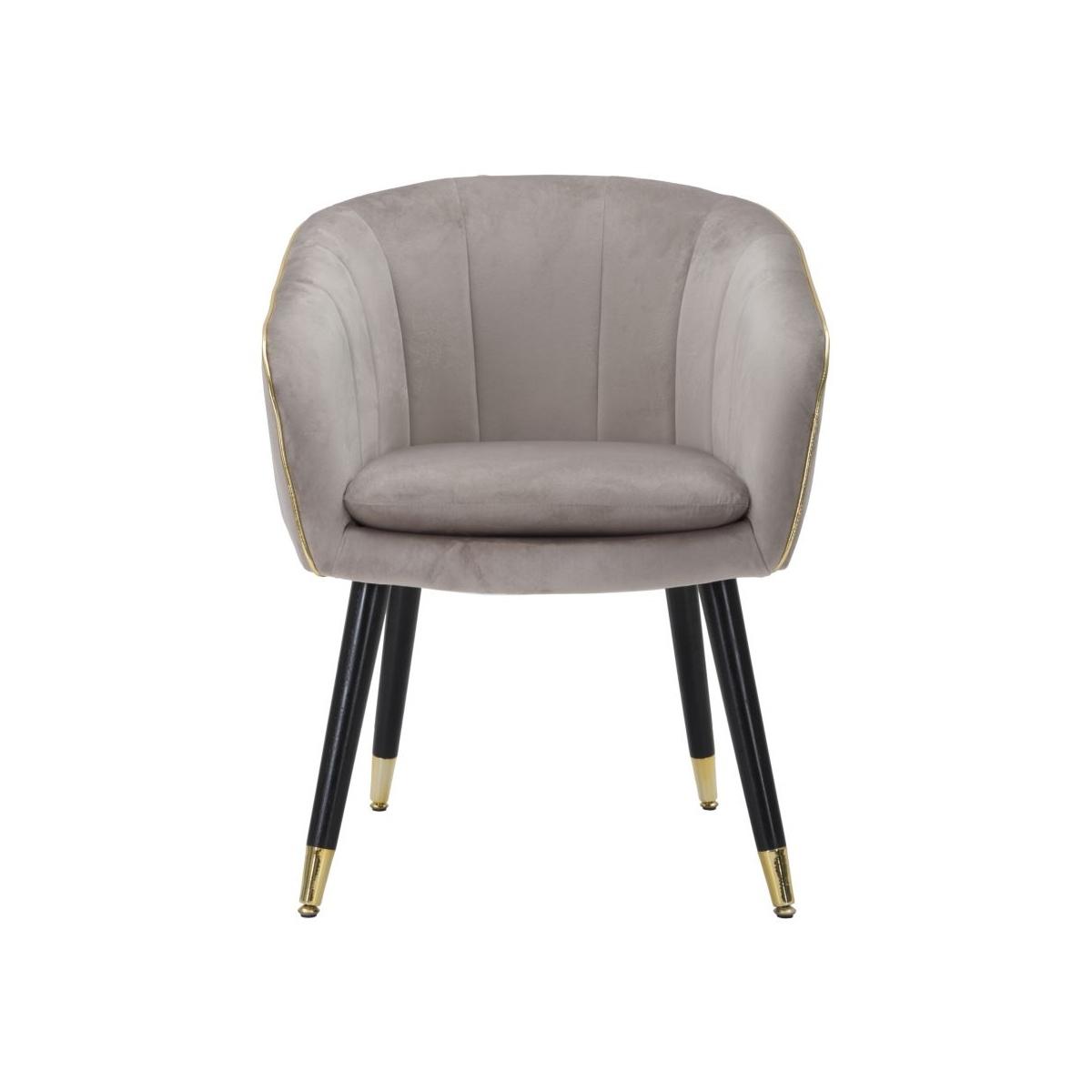 Poltrona paris grigia gold 62 x 58 x 78 cm