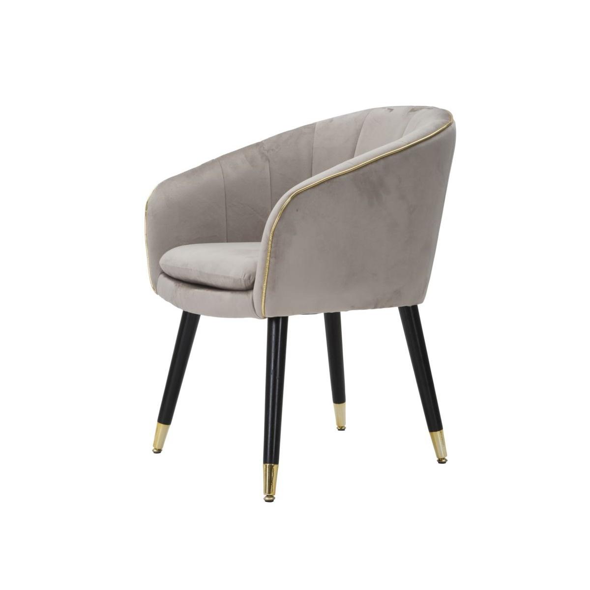 Poltrona paris grigia gold 62 x 58 x 78 cm