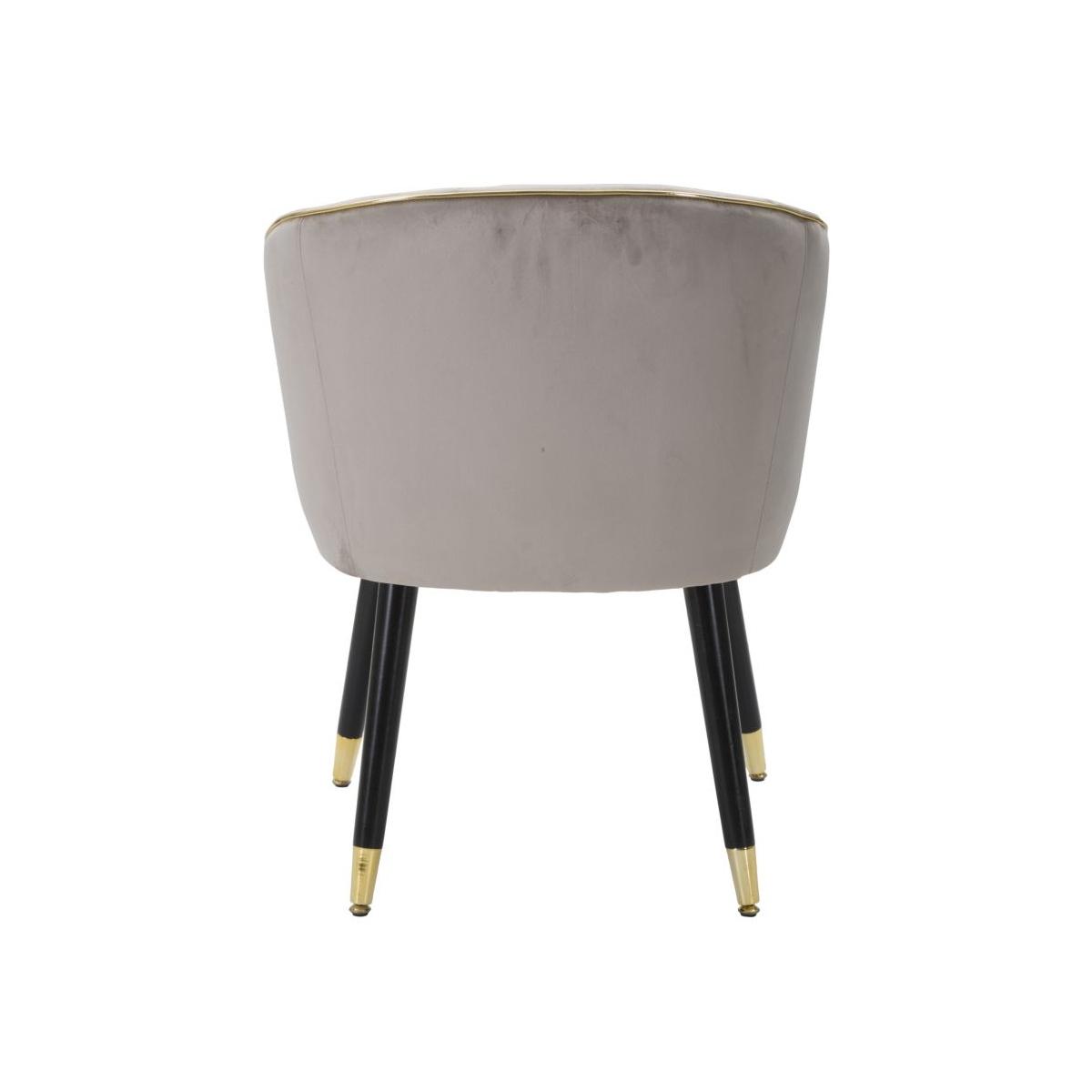 Poltrona paris grigia gold 62 x 58 x 78 cm