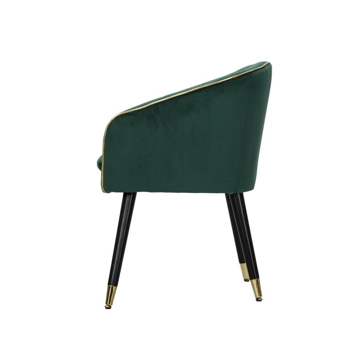 Poltrona paris verde gold 62 x 58 x 78 cm