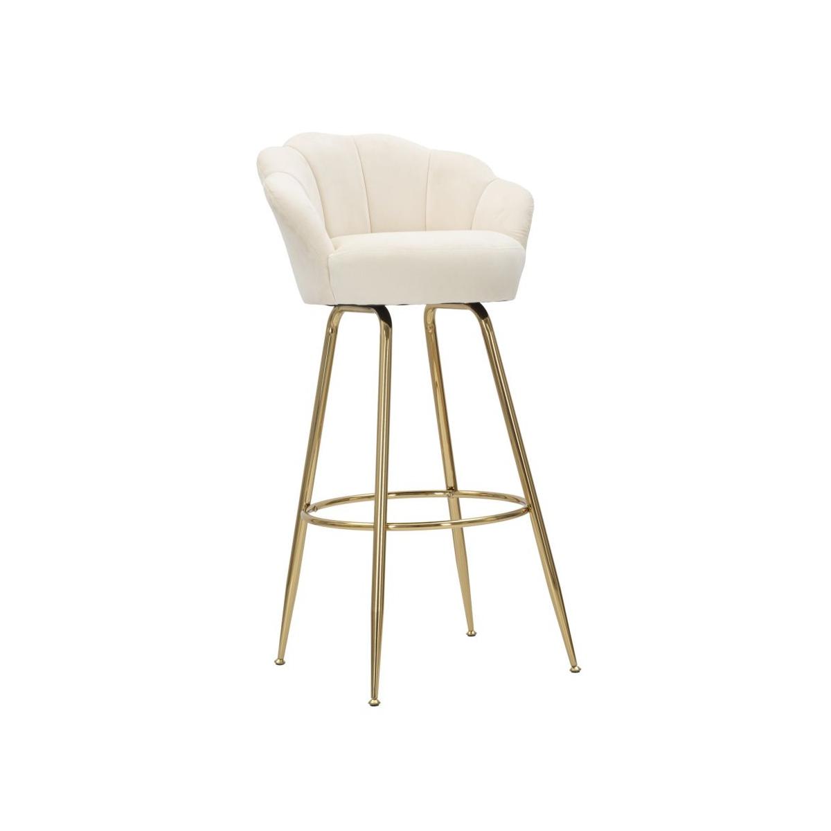 Sgabello bar vienna crema altezza seduta 55 x 53 x 110 cm