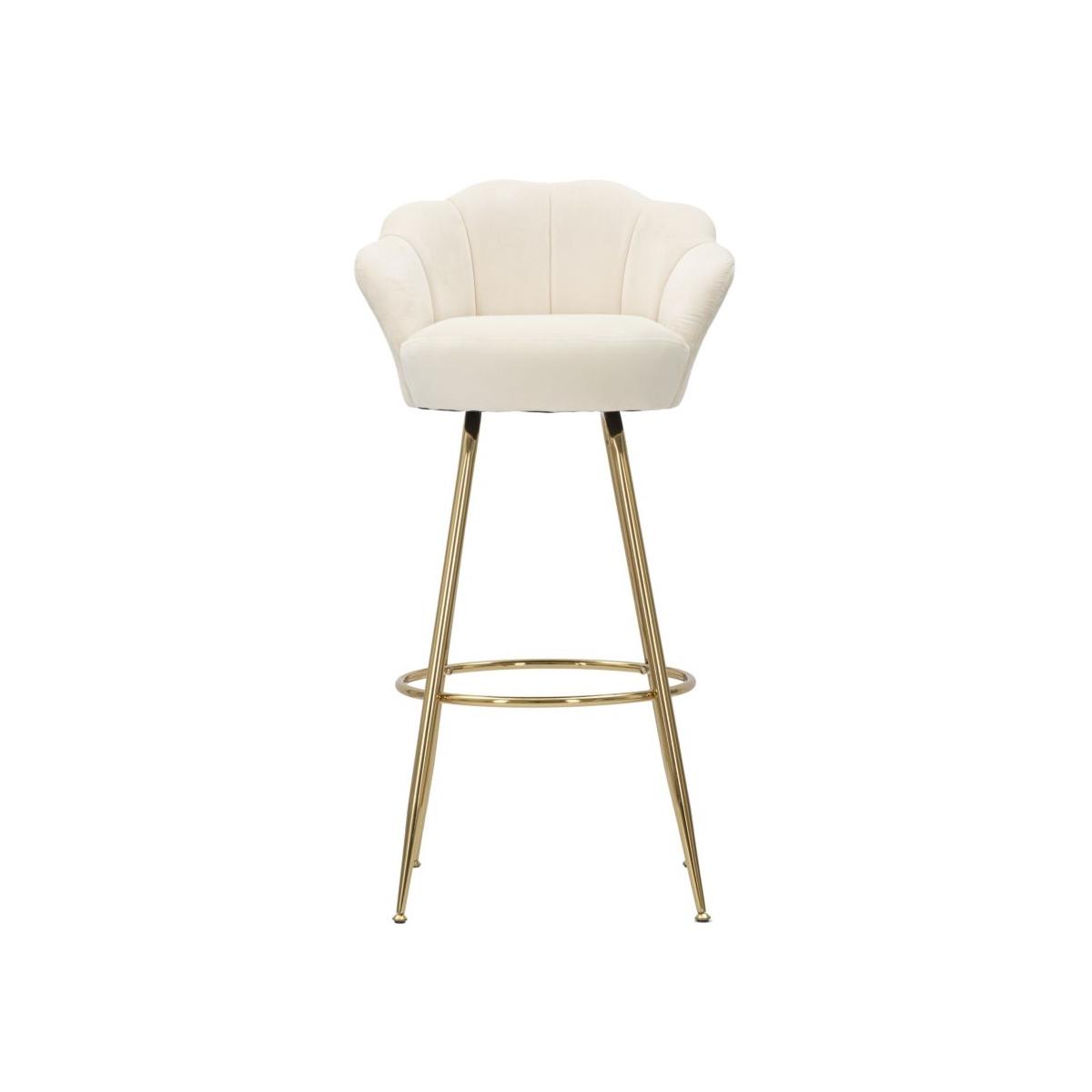 Sgabello bar vienna crema altezza seduta 55 x 53 x 110 cm
