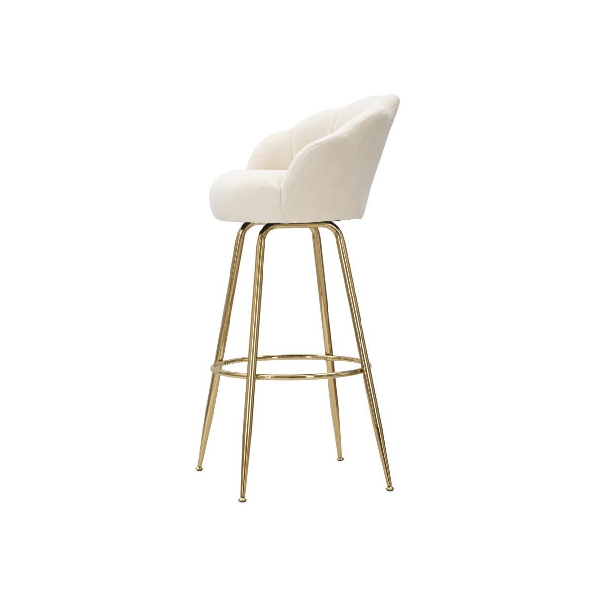 Sgabello bar vienna crema altezza seduta 55 x 53 x 110 cm