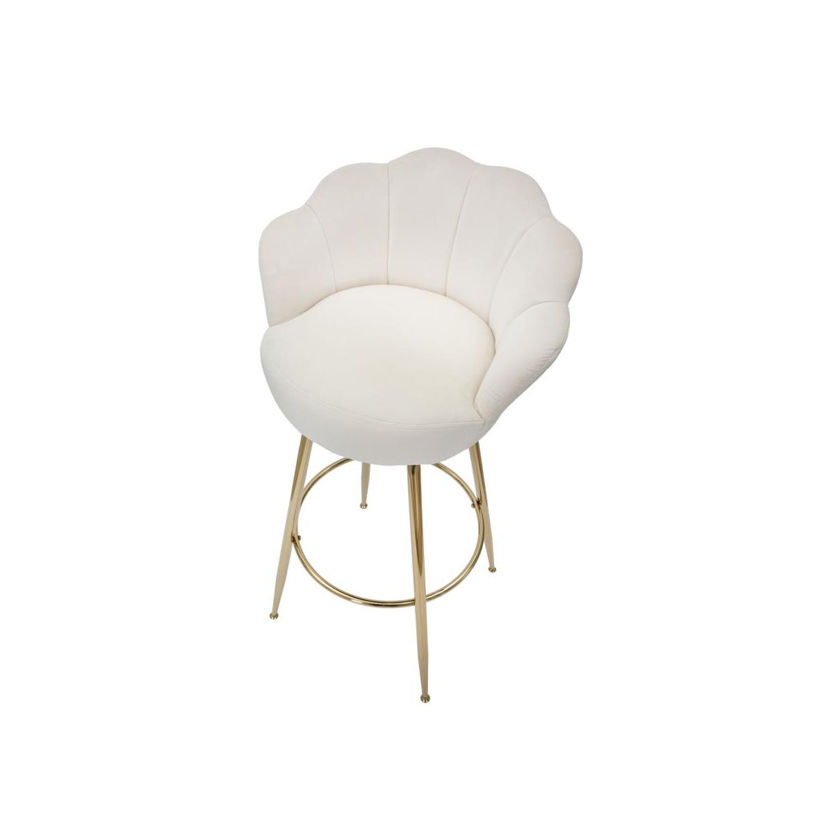 Sgabello bar vienna crema altezza seduta 55 x 53 x 110 cm