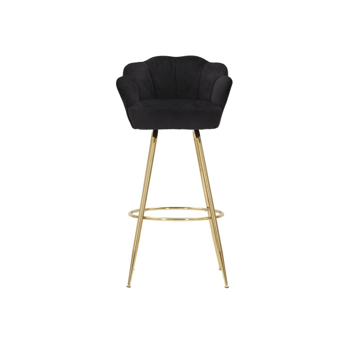 Sgabello bar vienna nero altezza seduta 55 x 53 x 110 cm