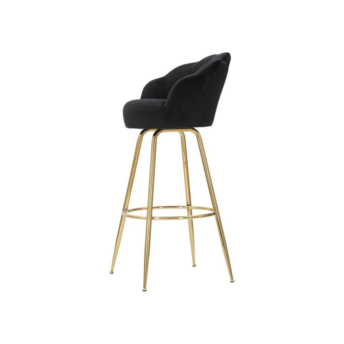 Sgabello bar vienna nero altezza seduta 55 x 53 x 110 cm