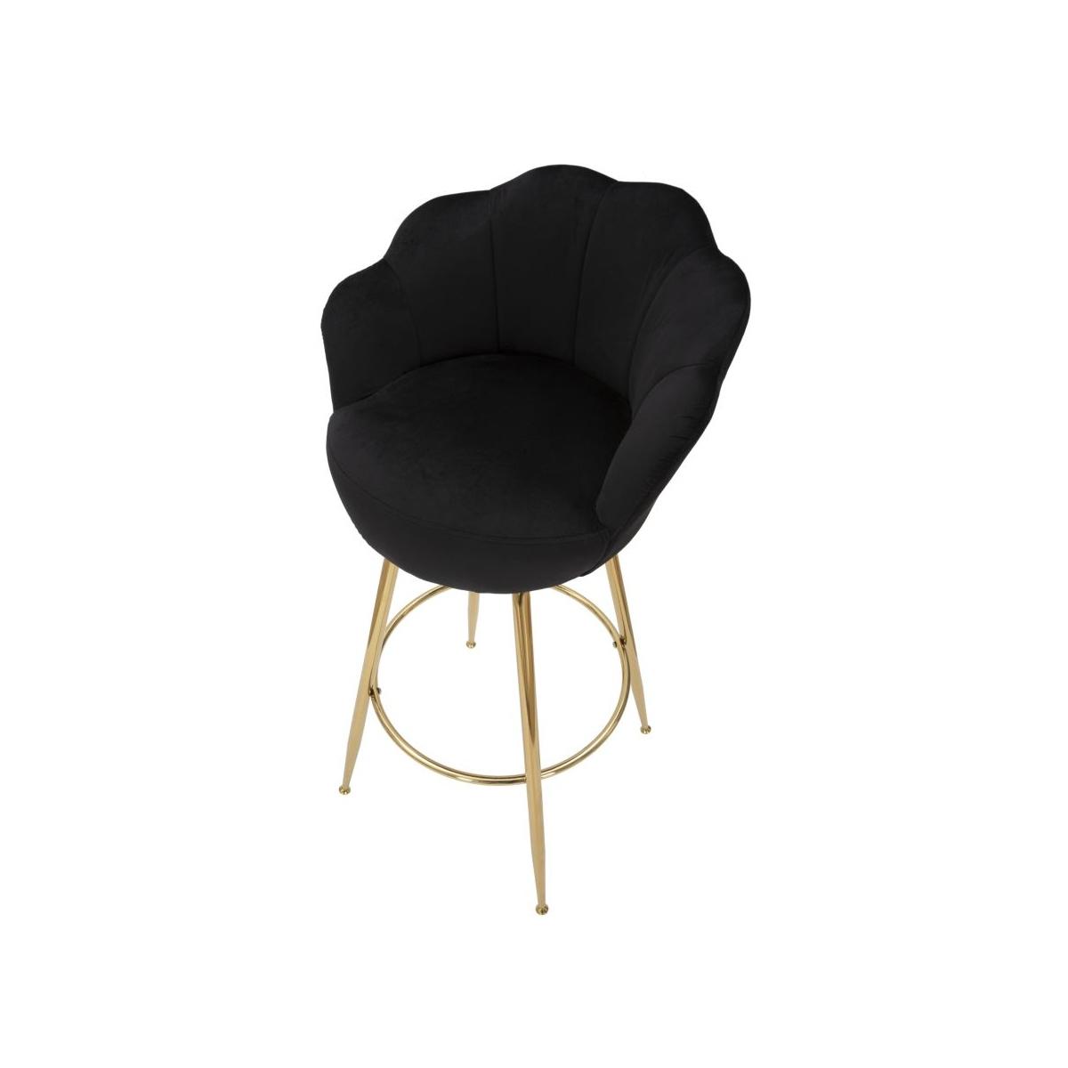 Sgabello bar vienna nero altezza seduta 55 x 53 x 110 cm