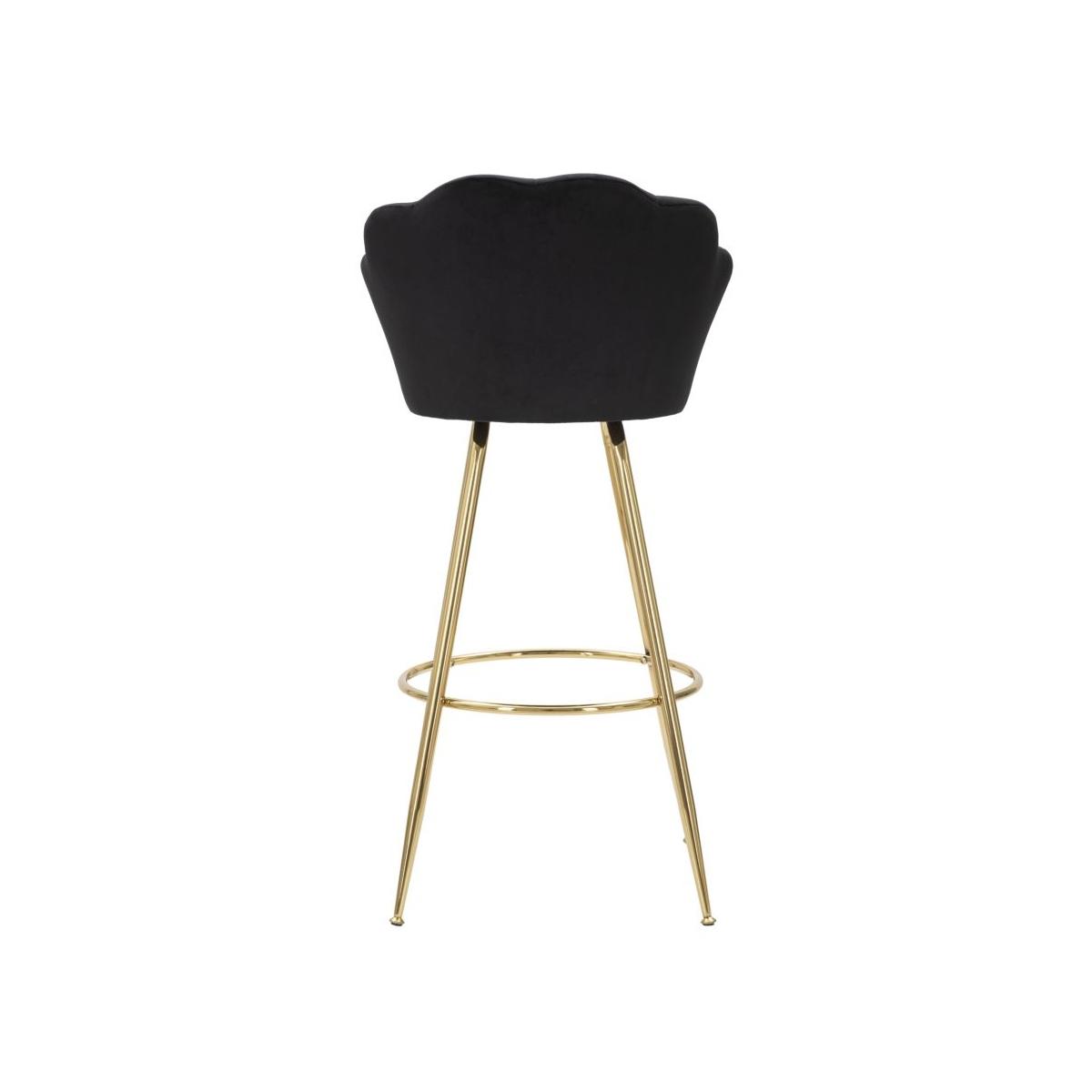 Sgabello bar vienna nero altezza seduta 55 x 53 x 110 cm