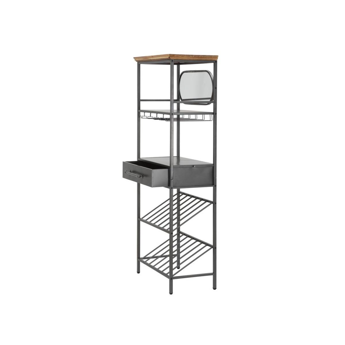Mobile porta bottiglie industry 68 x 37 x 165 cm