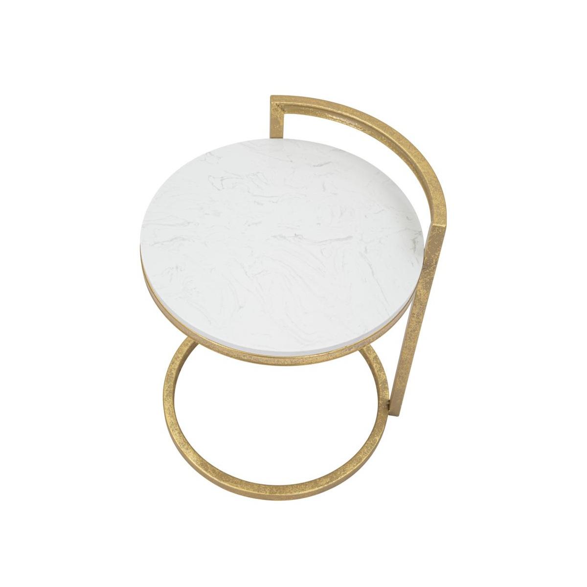 Tavolinetto round marble 40 x 43 x 50 cm