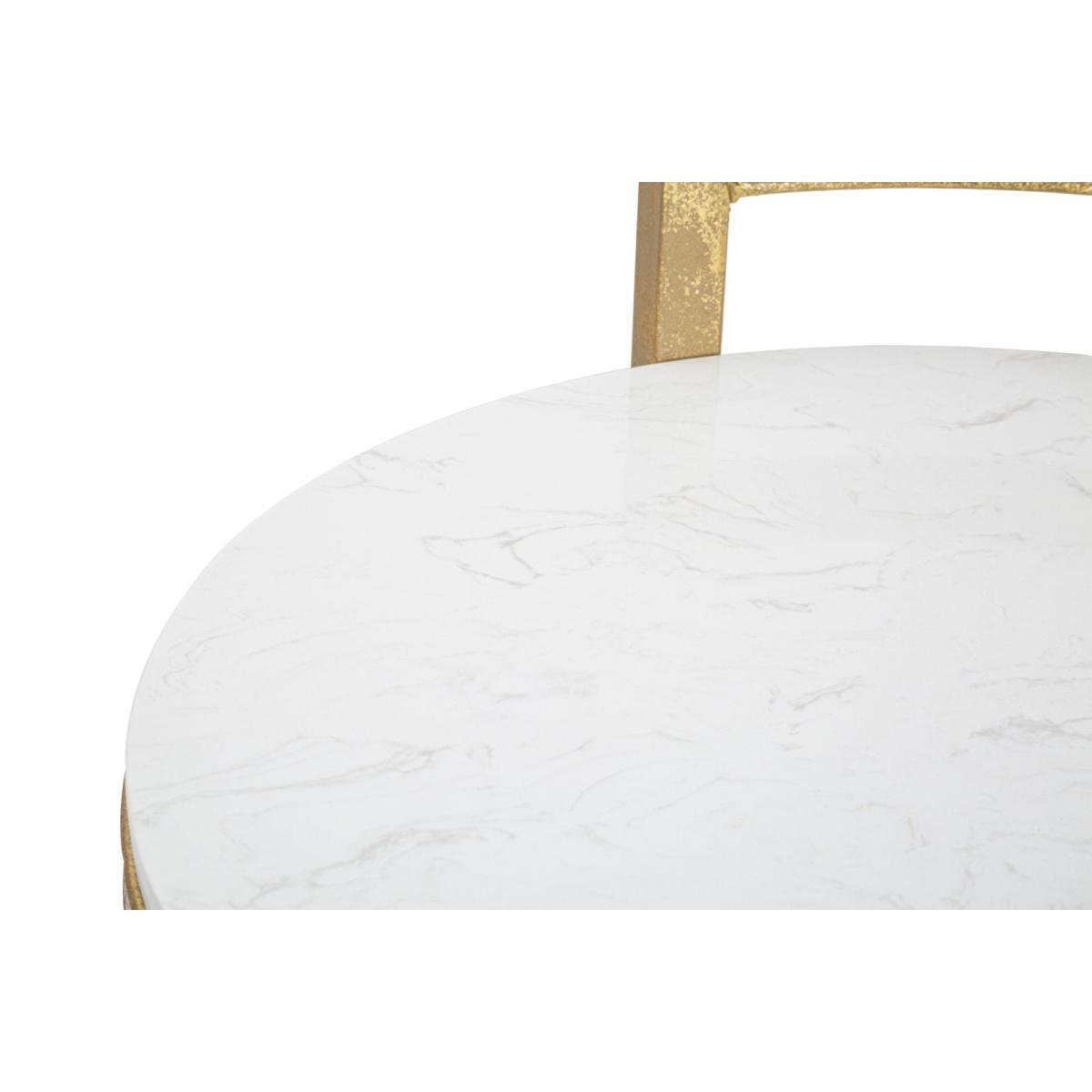 Tavolinetto round marble 40 x 43 x 50 cm