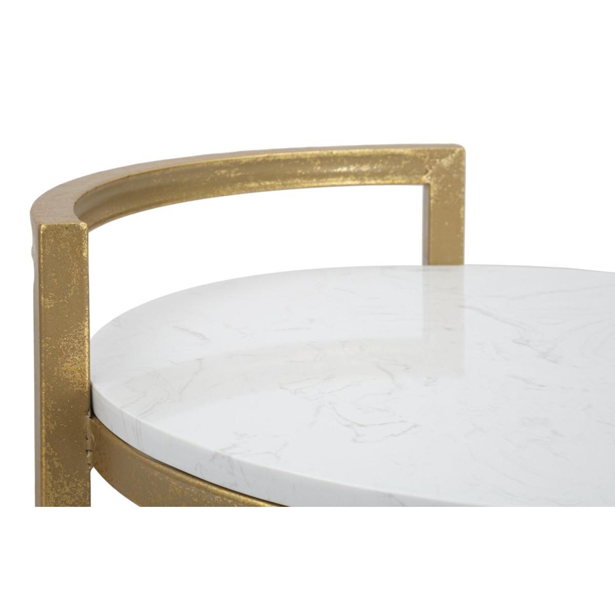 Tavolinetto round marble 40 x 43 x 50 cm